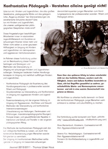 Artikel TWH Journal - Konfrontative Pädagogik